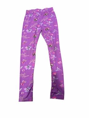 Disney Minnie Mouse Purple Leggings with Pink and White Accents